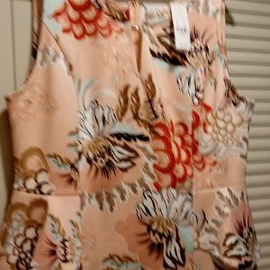 Pink Peblum top NWT size M NY & CO